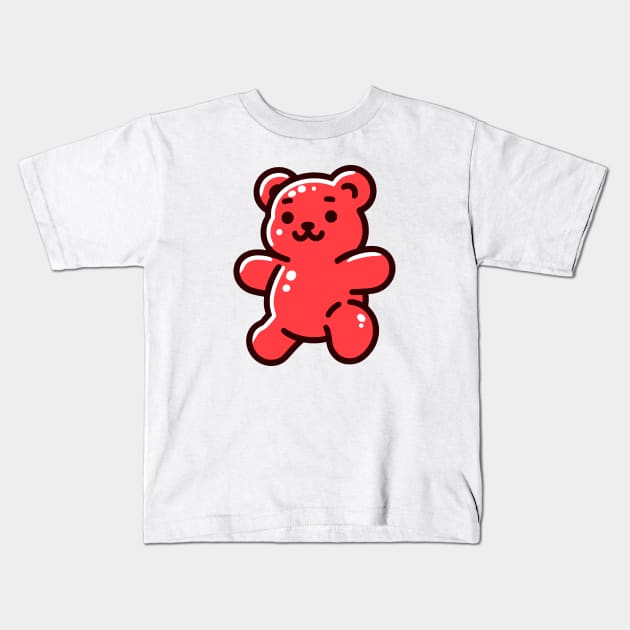 Gummy Bear Kids T-Shirt by Lovely Animals